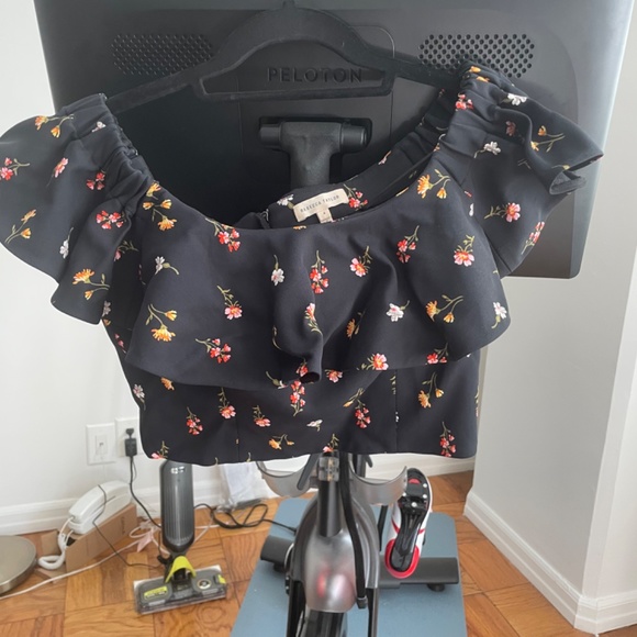 Rebecca Taylor Off Shoulder Floral top - Picture 4 of 5